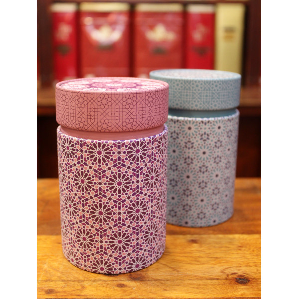 Boîte Cylindrique Andalouse rose - Compagnie Anglaise des Thés