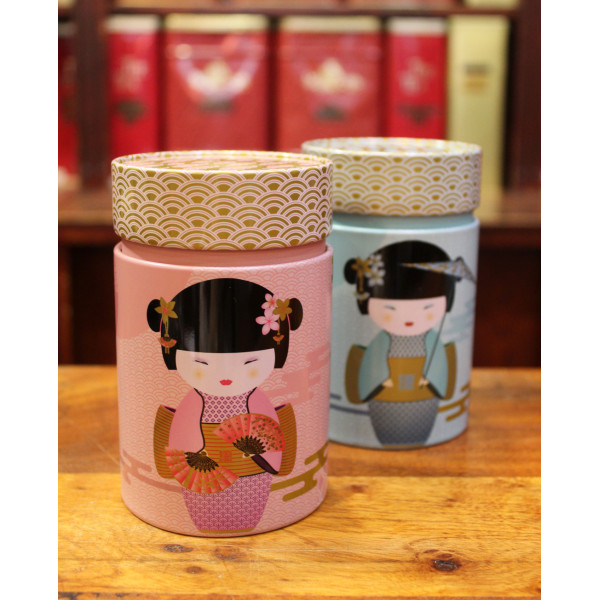Boîte cylindrique Geisha rose - Compagnie Anglaise des Thés