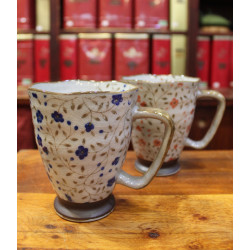 Mug Japonais fleurs bleues - Compagnie Anglaise des Thés