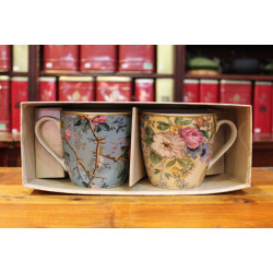 Coffret mugs fleurs - Compagnie Anglaise des Thés