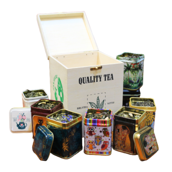 Coffret Cadeau TEA LOVER vert - 8 Thés verts