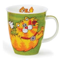 Mug Dunoon Chat Roux Fleurs - Compagnie Anglaise des Thés