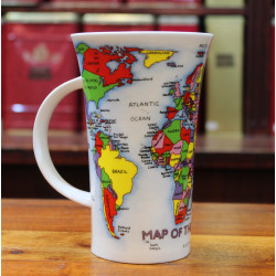 Mug Dunoon Carte du Monde - Compagnie Anglaise des Thés