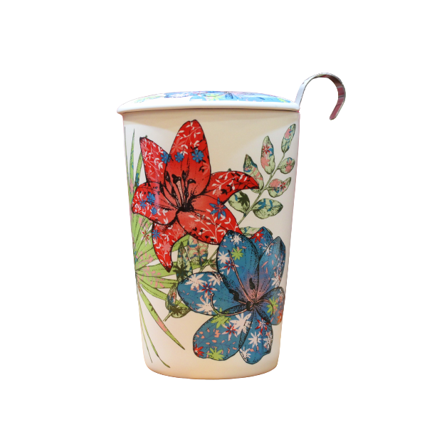 Tisanière Fleurs Exotiques - Compagnie Anglaise des Thés