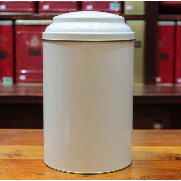 Boîte Cylindrique Blanche Crème - Compagnie Anglaise des Thés