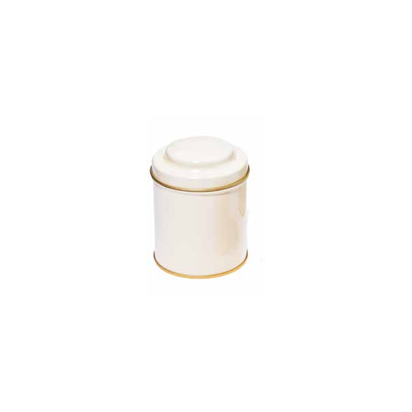 Boîte Cylindrique Blanche Crème - Compagnie Anglaise des Thés