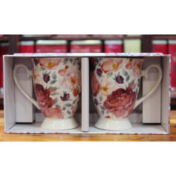 Coffret Mugs Roses - Compagnie Anglaise des Thés