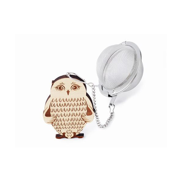Boule à Thé Hiboux en Bois - Compagnie Anglaise des Thés