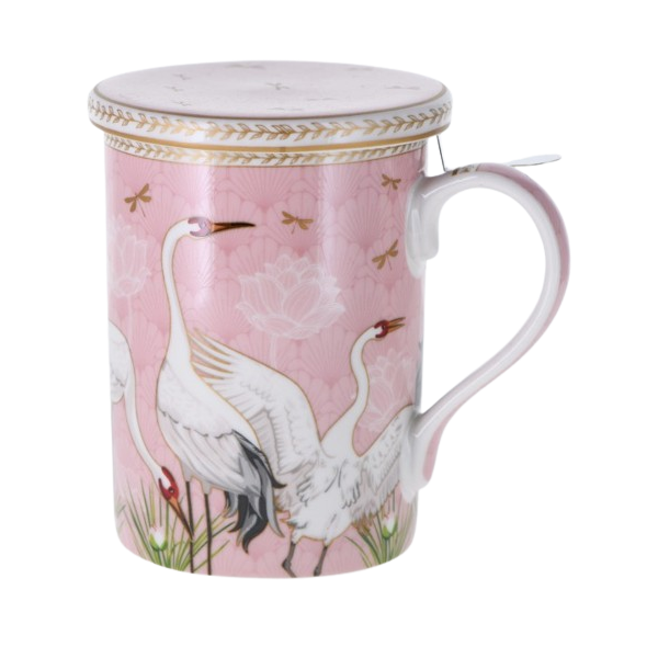 Tisanière Grue Rose - Compagnie Anglaise des Thés