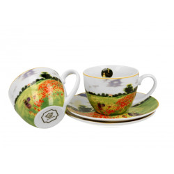 Coffret duo Mugs et Soucoupes Coquelicots - Compagnie Anglaise des Thés