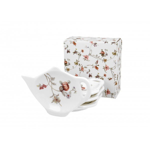 Soucoupe fleurs repose sachet - Compagnie Anglaise des Thés