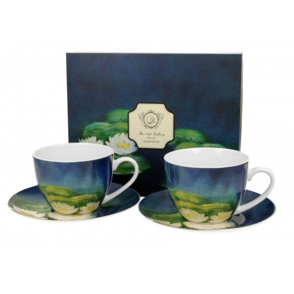 Coffret duo Mugs et Soucoupes Nenuphars- Compagnie Anglaise des Thés