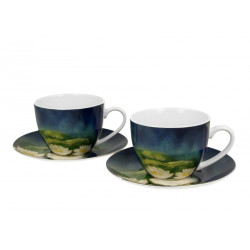 Coffret duo Mugs et Soucoupes Nenuphars- Compagnie Anglaise des Thés