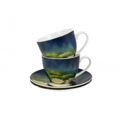 Coffret duo Mugs et Soucoupes Nenuphars- Compagnie Anglaise des Thés