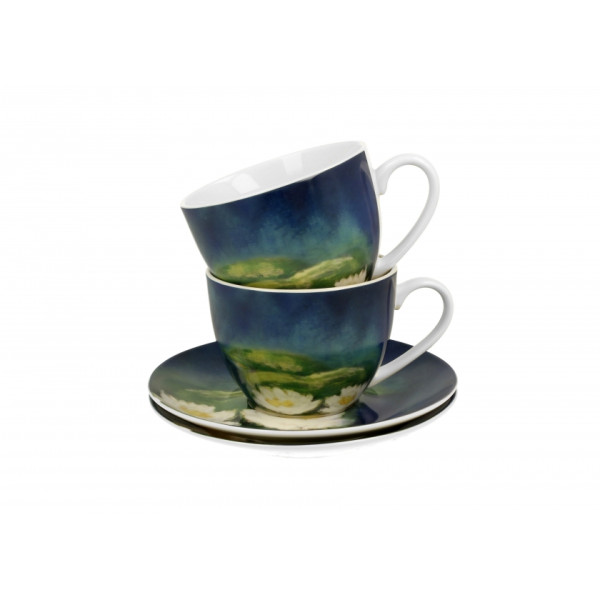Coffret duo Mugs et Soucoupes Nenuphars- Compagnie Anglaise des Thés