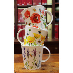 Mug Dunoon champs fleurs jaunes - Compagnie Anglaise des Thés