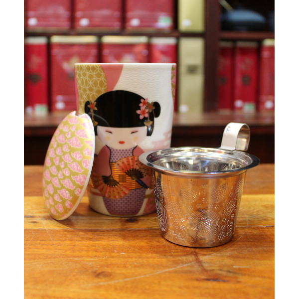 Tisanière Geisha rose - Compagnie Anglaise des Thés