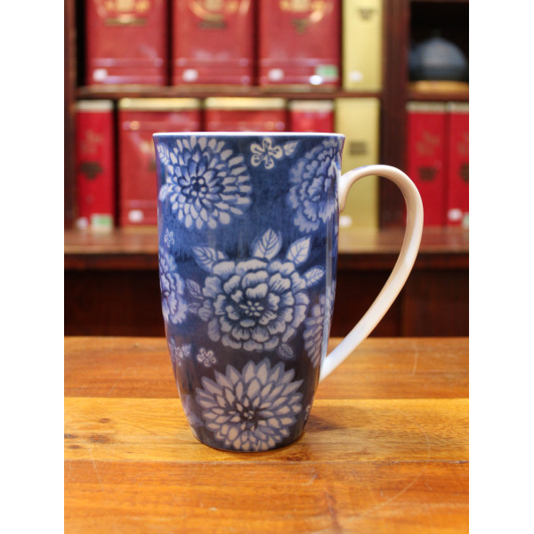 Grand Mug Blue Flowers - Compagnie Anglaise des Thés