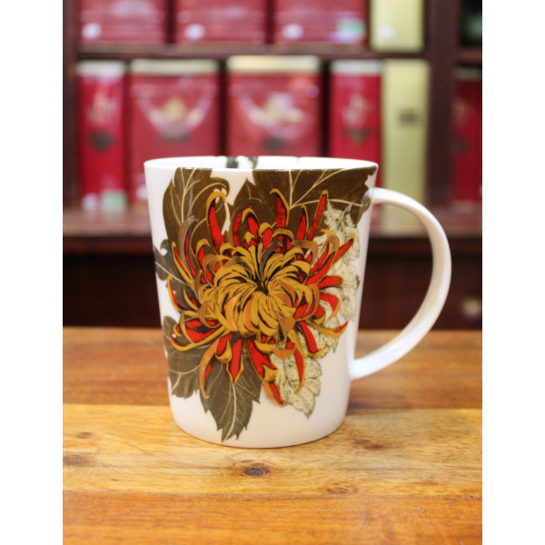 Mug Fleur or et rouge - Compagnie Anglaise des Thés