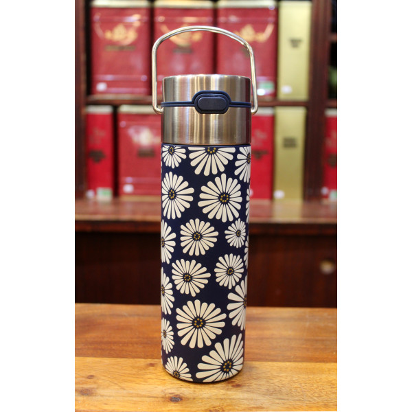 Thermos Marguerite bleue 50cl - Compagnie Anglaise des Thés