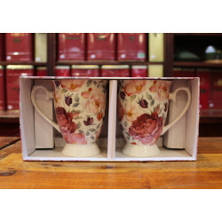 Coffret Mugs Roses - Compagnie Anglaise des Thés