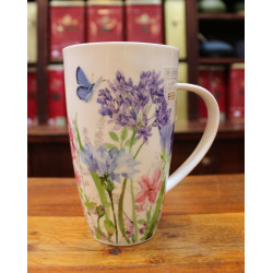 Mug Dunoon Fleurs bleues et papillons - Compagnie Anglaise des Thés