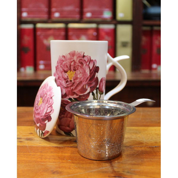 Tisanière Fleurs Roses Claires Tisanière Fleurs Roses Claires