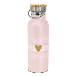 Gourde isotherme en inox Rose pastel - Compagnie Anglaise des Thés