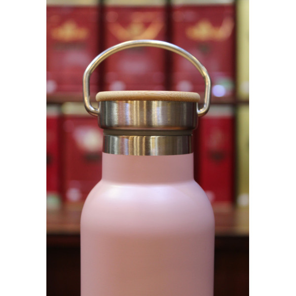Gourde isotherme en inox Rose pastel - Compagnie Anglaise des Thés