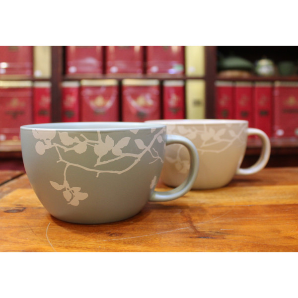 Bol Petit-Déjeuner Fleurs turquoises - Compagnie Anglaise des Thés