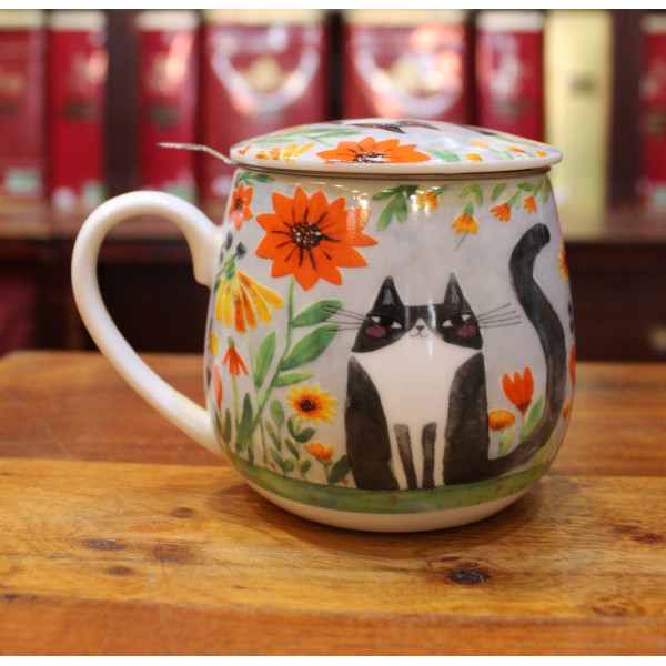 Tisanière Ronde Chat Noir Tisanière Ronde Chat Noir