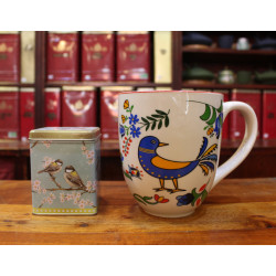 Mug Maxi Oiseau bleu et jaune - Compagnie Anglaise des Thés