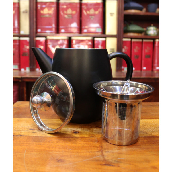 Théière Adagio Noire Mat 1.1L - Compagnie Anglaise des Thés
