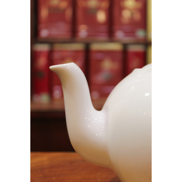Théière blanche 1L - Compagnie Anglaise des Thés