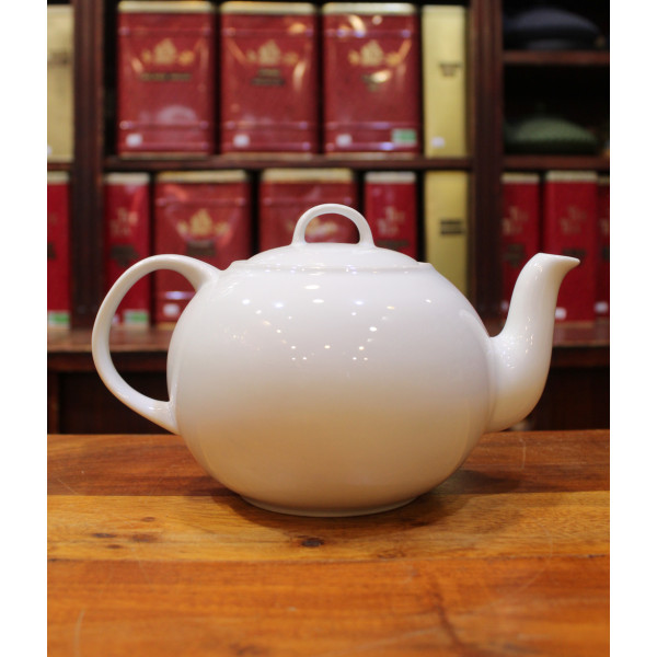 Théière blanche 1L - Compagnie Anglaise des Thés