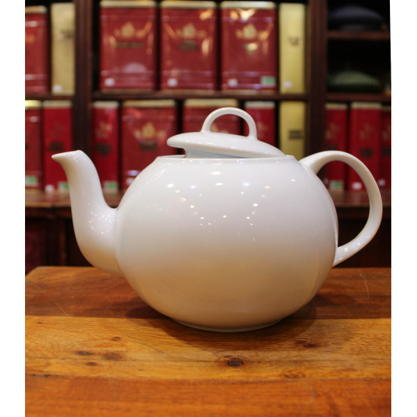 Théière blanche 1L - Compagnie Anglaise des Thés