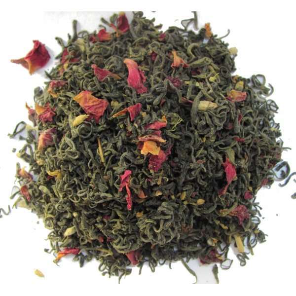 Thé Pamplemousse, Pomelos, Rose-Thé vert LUTIN  Compagnie Anglaise des Thés