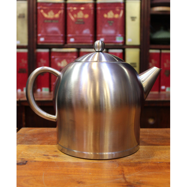 Théière en Acier Brossé 2l - Compagnie Anglaise des Thés