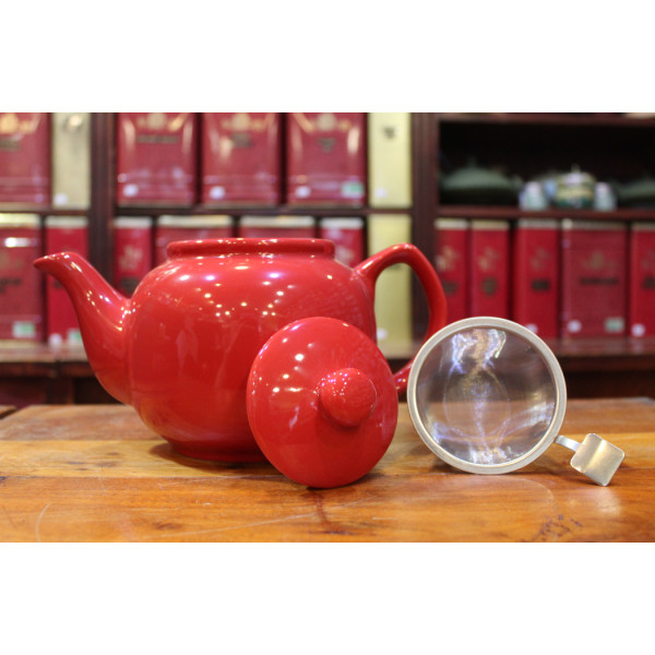 Théière Rouge 1,2l - Compagnie Anglaise des Thés