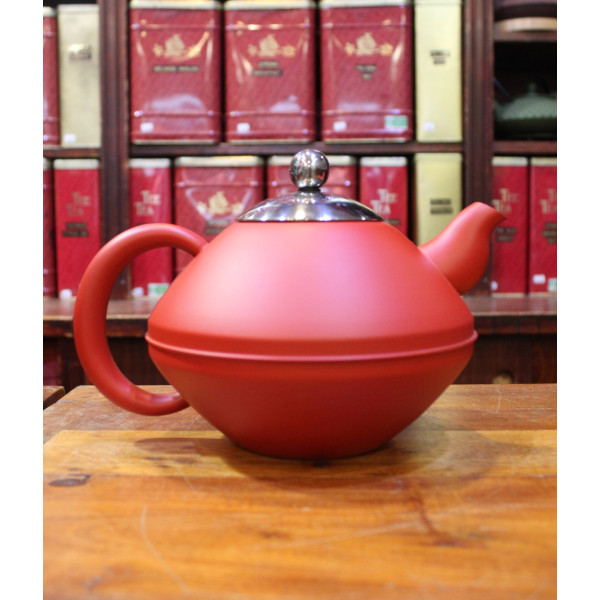 Théière Rouge Mat 1,4L - Compagnie Anglaise des Thés