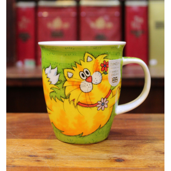 Mug Dunoon Chat Roux Fleurs - Compagnie Anglaise des Thés