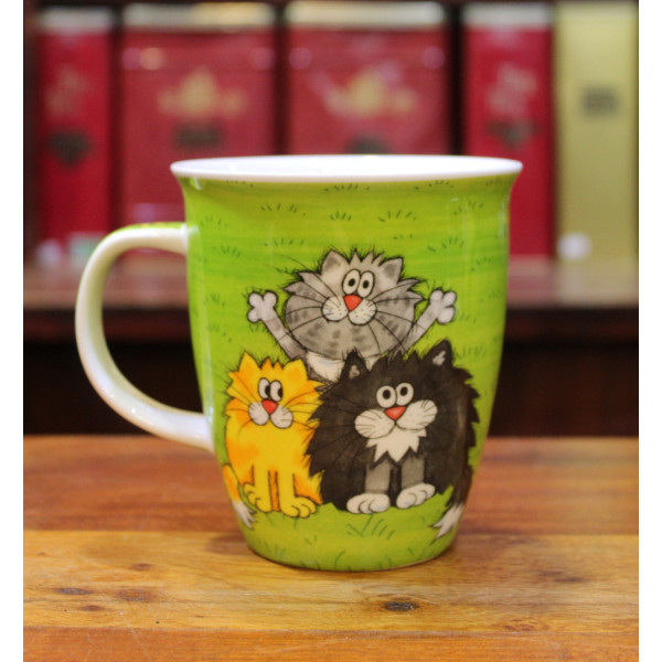 Mug Dunoon Chat Roux Fleurs - Compagnie Anglaise des Thés