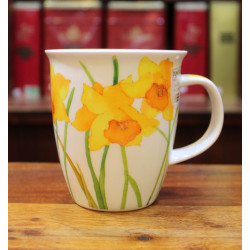 Mug Dunoon Fleurs jaunes - Compagnie Anglaise des Thés