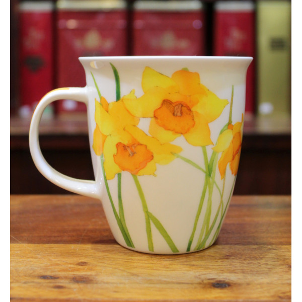 Mug Dunoon Fleurs jaunes - Compagnie Anglaise des Thés