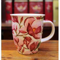 Mug Dunoon Magnolias Rose Foncé - Compagnie Anglaise des Thés