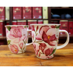 Mug Dunoon Magnolias Rose Foncé - Compagnie Anglaise des Thés