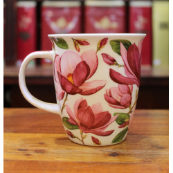 Mug Dunoon Magnolias Rose Foncé - Compagnie Anglaise des Thés