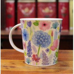 Mug Dunoon  Jardin Fleuri Bleu- Compagnie Anglaise des Thés