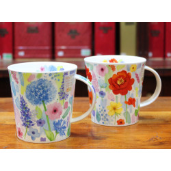 Mug Dunoon  Jardin Fleuri Bleu- Compagnie Anglaise des Thés