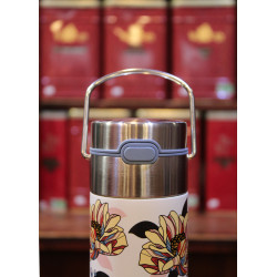 Thermos Fleurs blanches 50cl - Compagnie Anglaise des Thés